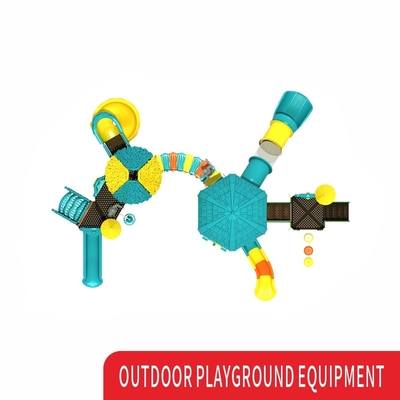 Double Theme Plastic Baby Kids Swing And Slide Play Set Playground Equipment