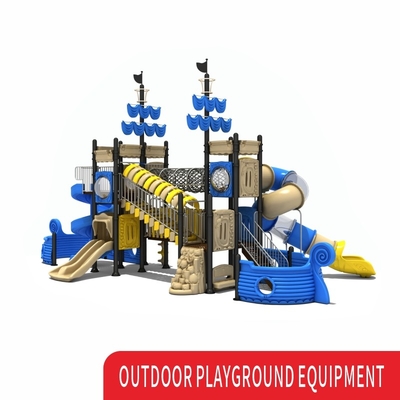 Private Ship Shape Kids Playground Slide Outdoor Play Area With S Shape Slid