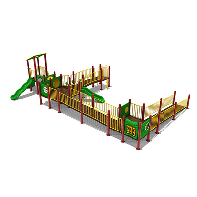 Customized Plastic Slide Outdoor Recreation Playground Equipment Preschool
