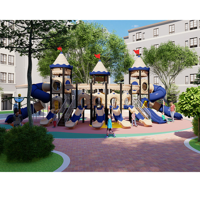 Anti Crack Kids Playground Slides Plastic Amusement Park Commercial Outdoor