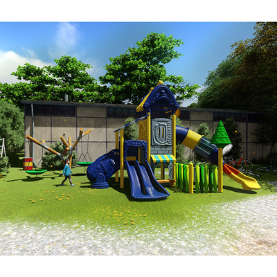 New Outdoor Slide Customized Colorful Commercial Children's Garden Amusement Park Outdoor Backyard Plastic Slide