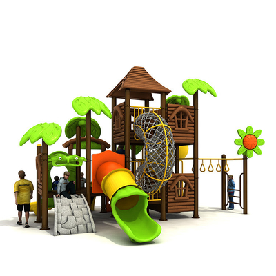 Newest design customized kids games outdoor large pipe children slide and outdoor playground equipment for sale