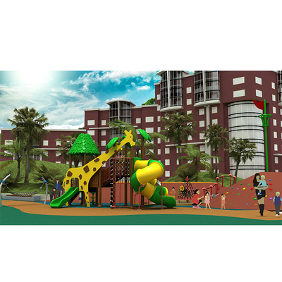 Custom Outdoor Plastic Slide Preschool Playground Equipment For Children Play Set