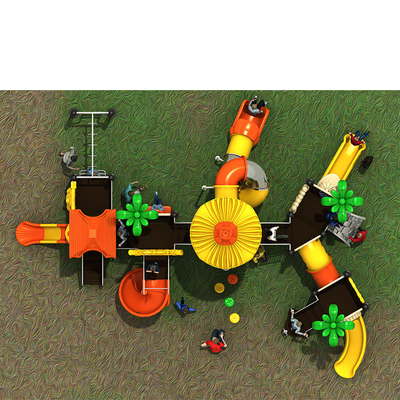Classic  Large Outdoor Playground Playing Area For Kids Slides Customized