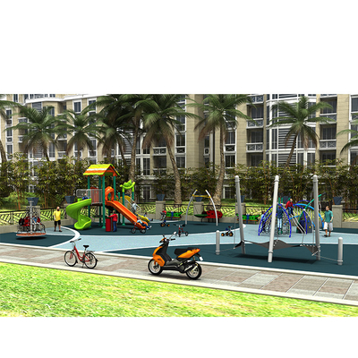 Combination Plastic Playground Slide Amusement Park Equipment Outdoor Toys Kids