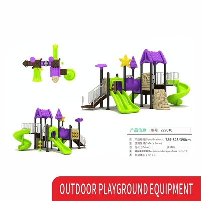 Customized Kids Plastic Outdoor Playground ISO9001 With Pool Slide And Swing