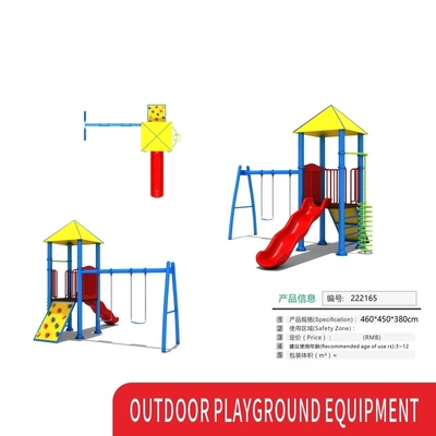 Custom Children Indoor Outdoor Playground Slide Equipment With Slide And Swing