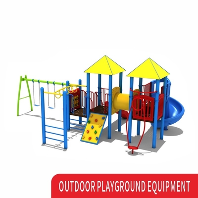 Kids Entertainment Outdoor Playground Slide For Children Play Set Customized