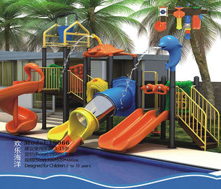 China Supplier School Children Toy Outdoor Playground Plastic Combined Slide For Kids