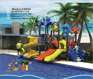 2018 Most popular children outdoor playground plastic slide 800*410*520CM