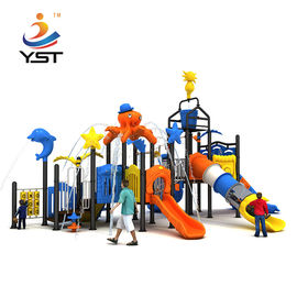 High quality children outdoor playground plastic combined slides