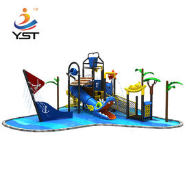 Giant Water Park Playground Equipment , Plastic Water Slide 560 * 350 * 430 Cm