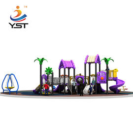 Sandblasting Water Park Playground Equipment Plastic Playground Slide Anti Aging