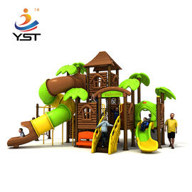 Rubber Coated LLDPE Combined Kids Playground Slide