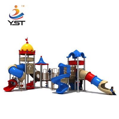 AISI 304 Fasteners Amusement Park Equipment With Plastic Slide