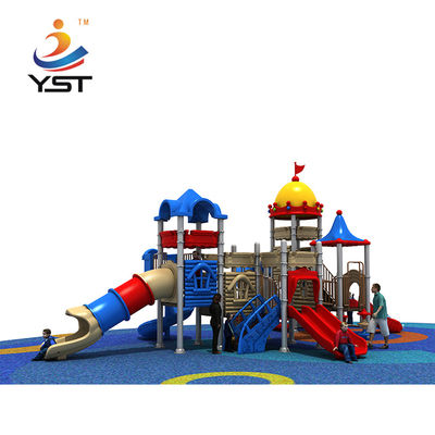 AISI 304 Fasteners Amusement Park Equipment With Plastic Slide