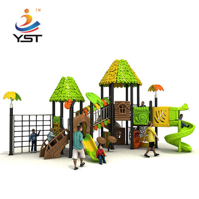 Amusement Park Free Play Outdoor Playground Slides Equipment Surfact Mounting