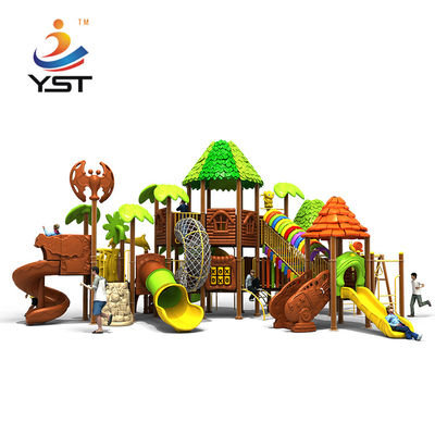 Preschool Equipment Children Plastic Slide Outdoor PVC Coated GS Certified