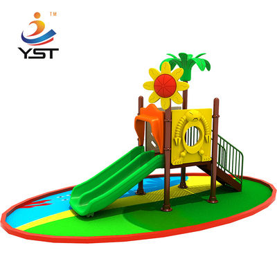 Customized Outdoor Playground Kids Plastic Slides with 114mm galvanized tube