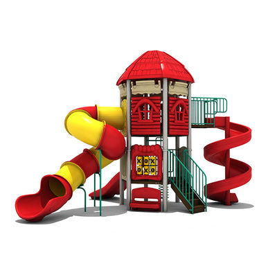 Galvanized Steel Pipes Outdoor Plastic Slide 304 Stainless For Kids
