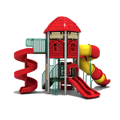 Galvanized Steel Pipes Outdoor Plastic Slide 304 Stainless For Kids