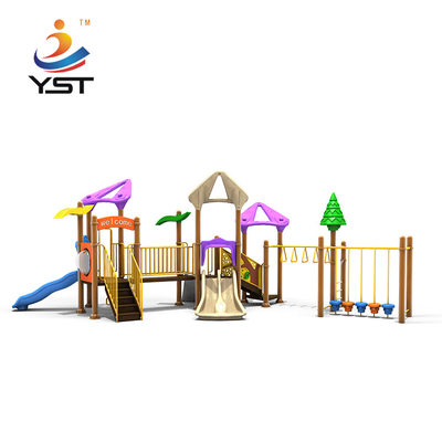 PVC Foam Kids Playground Slide Combined With Galvanized Pipe