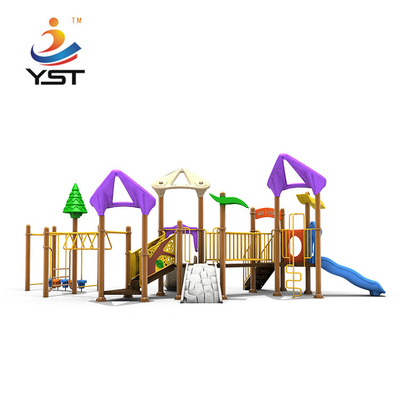 PVC Foam Kids Playground Slide Combined With Galvanized Pipe