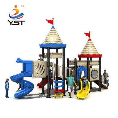 TUV Kids Playground Slide LLDPE Plastic Amusement Park Equipments Anti Skid