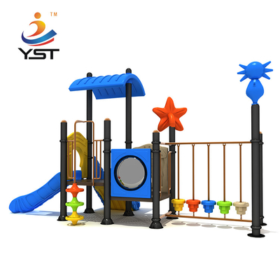 Outdoor PVC Coated Kindergarten Kids Playground Slide Roto Moulded