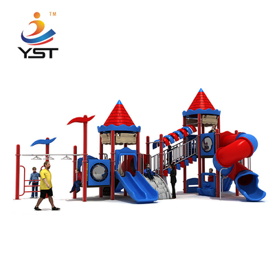 LLDPE Galvanized Pipe Outdoor Slide Playground Anti Static