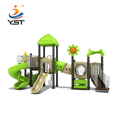 Colorful Outdoor Playground Equipment Kids Outside Plastic Slide