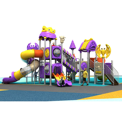 Multi Project Kids Playground Slide Backyard Galvanized Steel Pipe Anti Skid