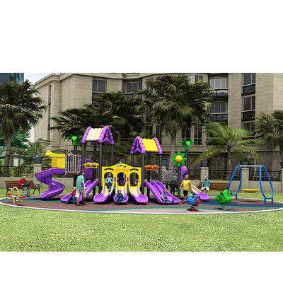Plastic Kids Playground Slide 304# Stainless Equipment Outdoor UV Resistance