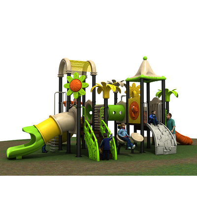 Galvanized Pipe Kids Playground Slide 19036 Plastic Outdoor Equipment