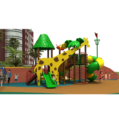 Outdoor Amusement Plastic Custom Playground Slides YST Sunflower Style For Children