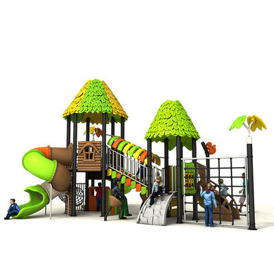 Customized LLDPE Kids Playground Plastic Slides 19039 For Outdoor