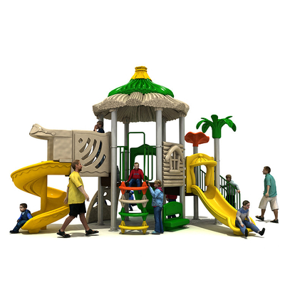 Galvanized Pipe Post Children Playground Slide Multi Function For Garden Swing