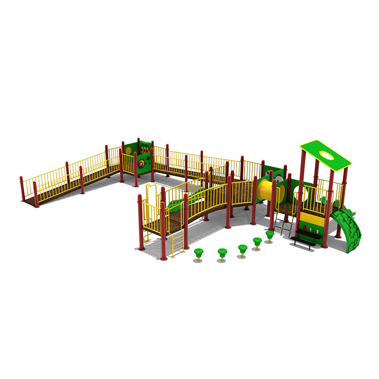 Customized Plastic Slide Outdoor Recreation Playground Equipment Preschool
