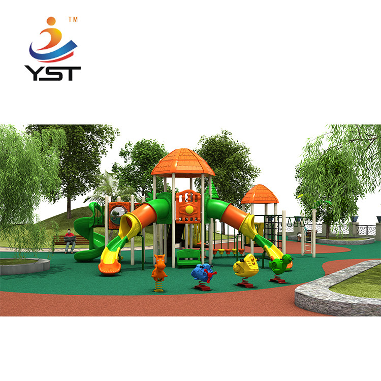 Children Plastic Playground Park Slide YST-19115 Outdoor 25 Cbm Anti Crack