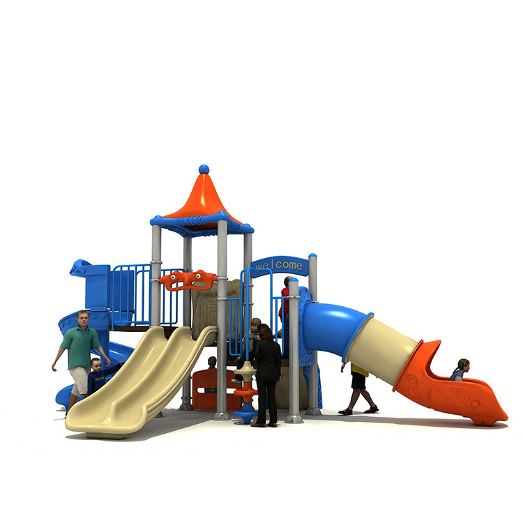Children Plastic Playground Park Slide YST-19062 Outdoor 11 X 6.8 X 6.8m