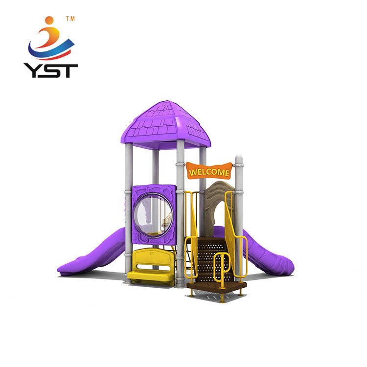 Custom Outdoor Playground Equipment With Children Slide Plastic Aluminum Alloy