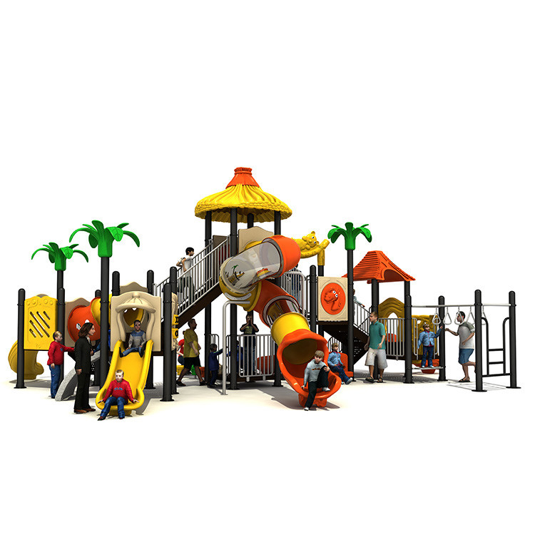 Classic  Large Outdoor Playground Playing Area For Kids Slides Customized