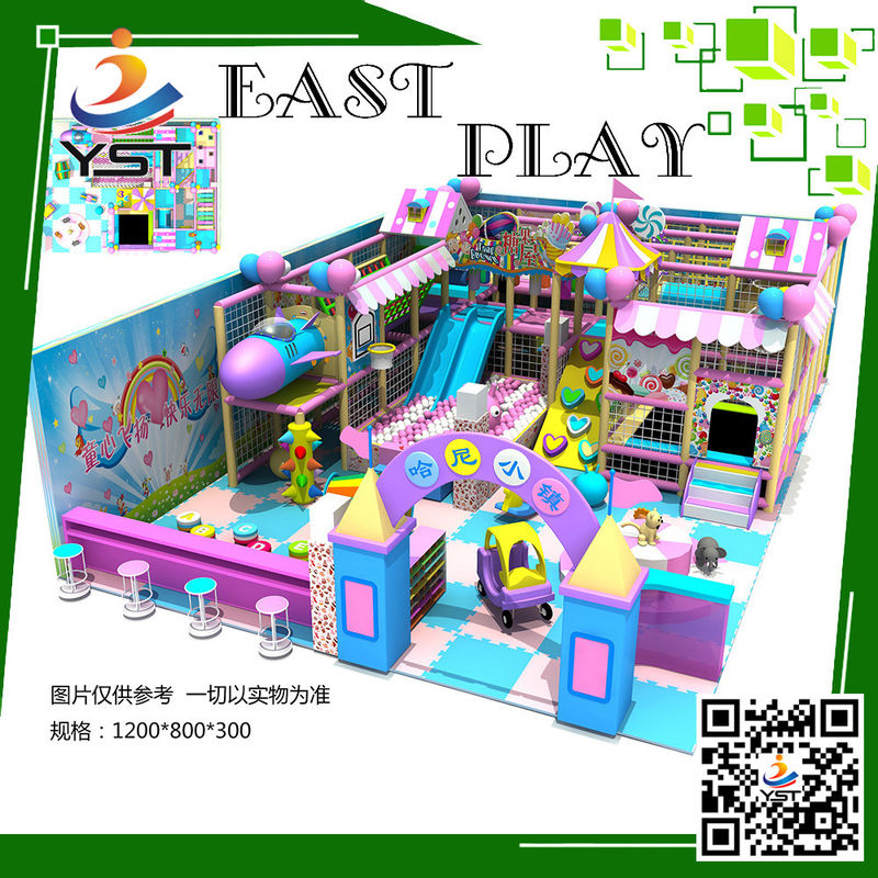 Factory certified indoor play castles for children