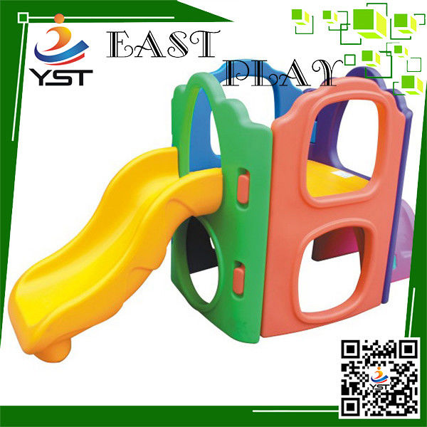 Cute Kindergarten Toddler Playset With Slide Plastic Paradise Material