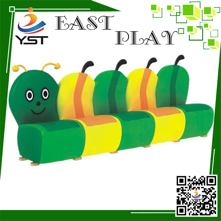 Residential Zones Soft Play Sponge Worm Sofa Design D4106 OEM Available