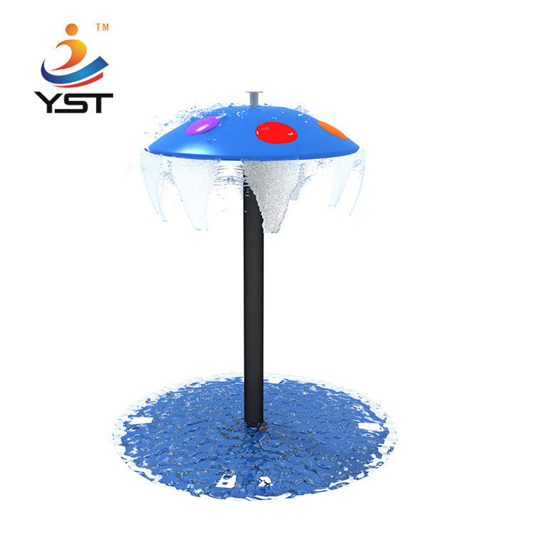 LLDPE Water Park Playground Equipment Single Pole Mushroom Spray Umbrella