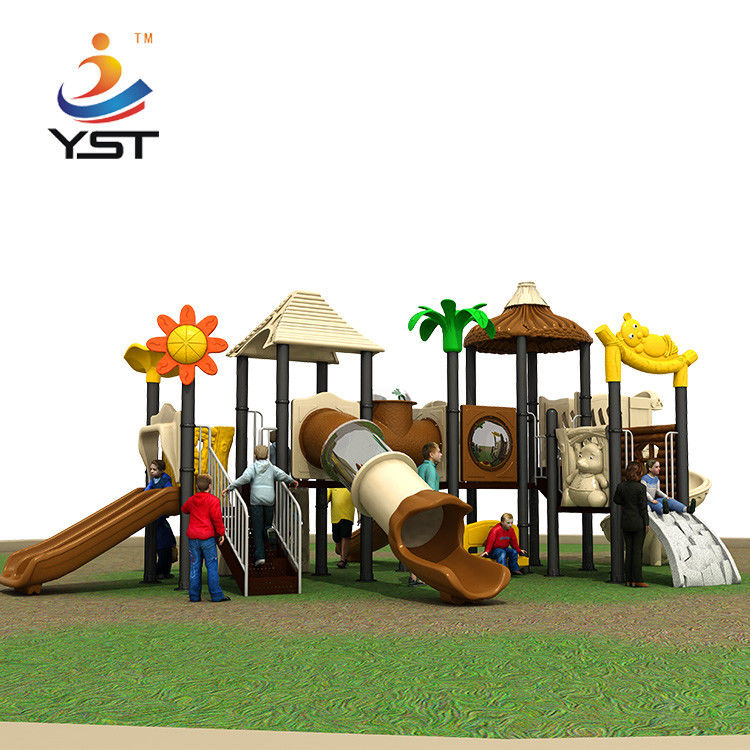 PVC Coated Kids Outdoor Play Slide Park Amusement Equipment