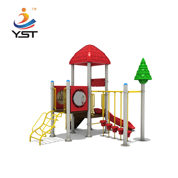Adventure Park Amusement Kids Playground Slide With Dia 114MM Columns