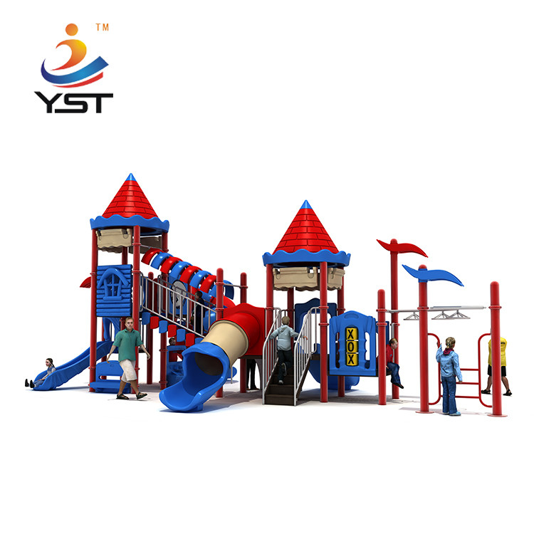 LLDPE Galvanized Pipe Outdoor Slide Playground Anti Static