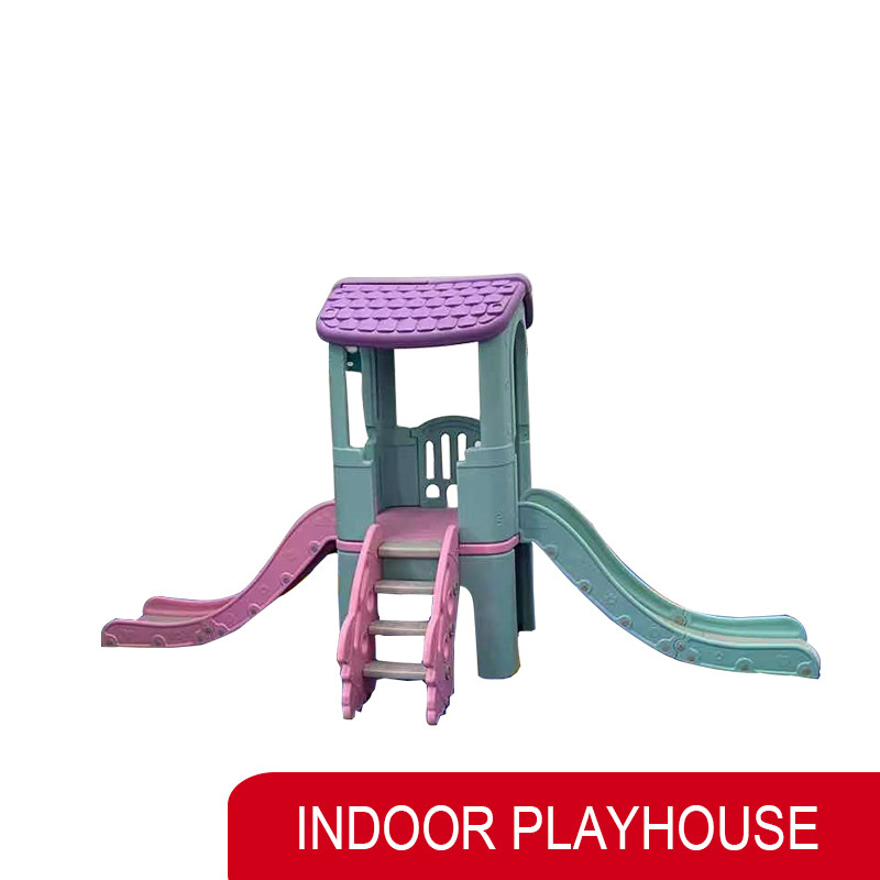 Kids Kindergarten Park Indoor Outdoor Playhouse Plastic With Slide
